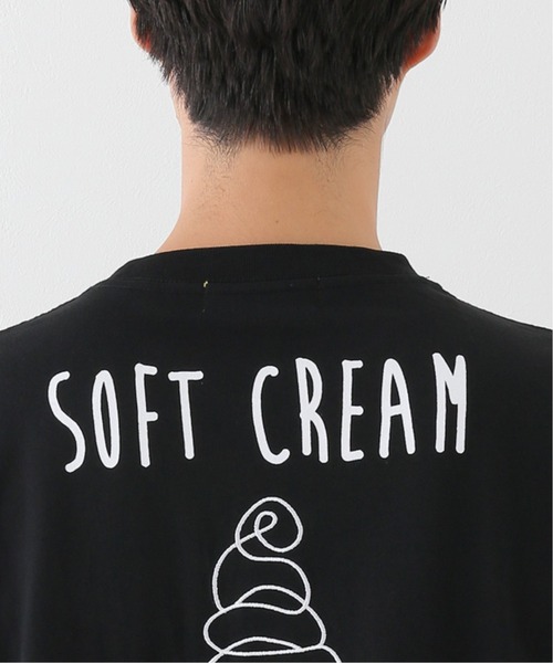 B.C STOCK（ベーセーストック）の「[WC]Drawing softcream  Tシャツ（Tシャツ/カットソー・メンズ・ホワイト/ブラック・MEDIUM/LARGE）」の8枚目の写真