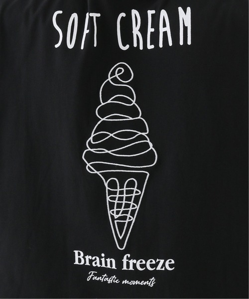 B.C STOCK（ベーセーストック）の「[WC]Drawing softcream  Tシャツ（Tシャツ/カットソー・メンズ・ホワイト/ブラック・MEDIUM/LARGE）」の14枚目の写真