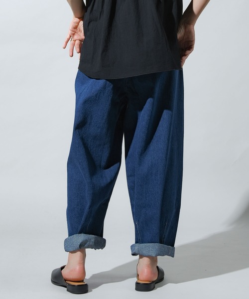 folka（フォルカ）の「【folka(フォルカ)】デニムバルーンパンツ（デニムパンツ・レディース・ブルー/ワンウォッシュ・M/L）」の6枚目の写真