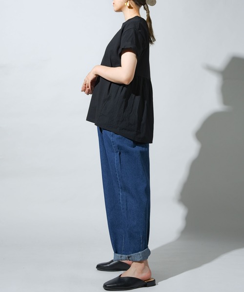 folka（フォルカ）の「【folka(フォルカ)】デニムバルーンパンツ（デニムパンツ・レディース・ブルー/ワンウォッシュ・M/L）」の9枚目の写真