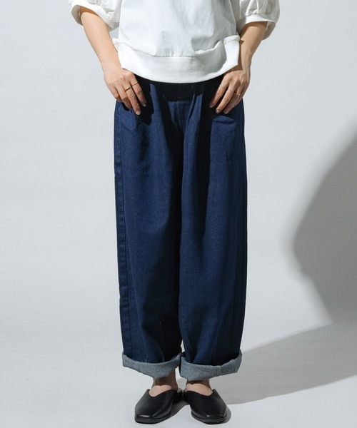 folka（フォルカ）の「【folka(フォルカ)】デニムバルーンパンツ（デニムパンツ・レディース・ブルー/ワンウォッシュ・M/L）」の15枚目の写真