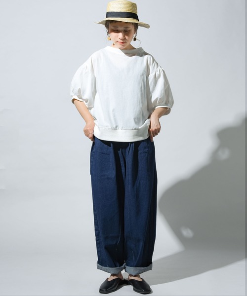 folka（フォルカ）の「【folka(フォルカ)】デニムバルーンパンツ（デニムパンツ・レディース・ブルー/ワンウォッシュ・M/L）」の10枚目の写真