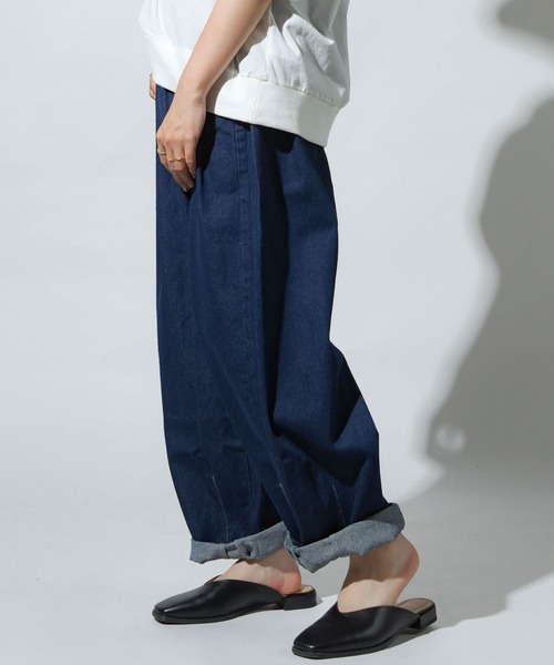 folka（フォルカ）の「【folka(フォルカ)】デニムバルーンパンツ（デニムパンツ・レディース・ブルー/ワンウォッシュ・M/L）」の12枚目の写真