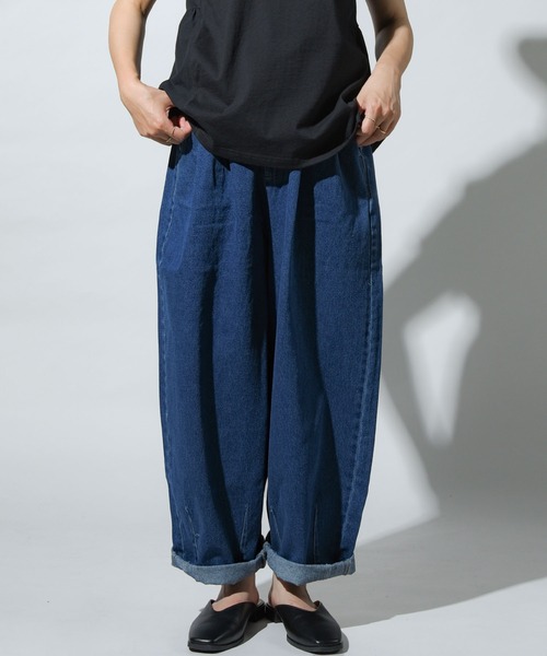 folka（フォルカ）の「【folka(フォルカ)】デニムバルーンパンツ（デニムパンツ・レディース・ブルー/ワンウォッシュ・M/L）」の19枚目の写真