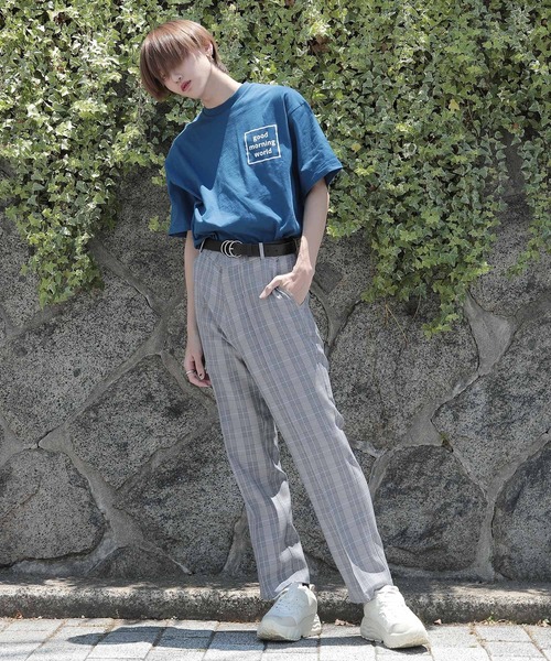 G.O.C(ジーオーシー)の「センターシームワイドサマースラックス(スラックス・メンズ・ブラック/グレー/チェック/モカ・SMALL/MEDIUM/LARGE)」の11枚目の写真