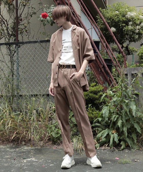 G.O.C(ジーオーシー)の「センターシームワイドサマースラックス(スラックス・メンズ・ブラック/グレー/チェック/モカ・SMALL/MEDIUM/LARGE)」の10枚目の写真