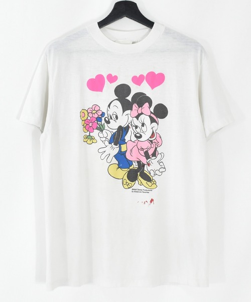 プリント Vintage ディズニーヴィンテージ のファッション プリント Tシャツ Tシャツ カットソー Disney 80 S トップス Disney Mickey Minnie ミッキー ミニー ヴィンテージ古着