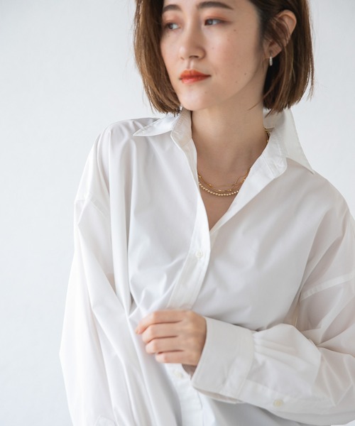 A part by（アパートバイ）の「【ソロテックス】使用/レギュラーカラーシャツ　958048（シャツ/ブラウス・レディース・オフホワイト/ブラック系その他2/グリーン系その他4/ブルー系その他4/パープル系その他2・MEDIUM/SMALL）」の13枚目の写真