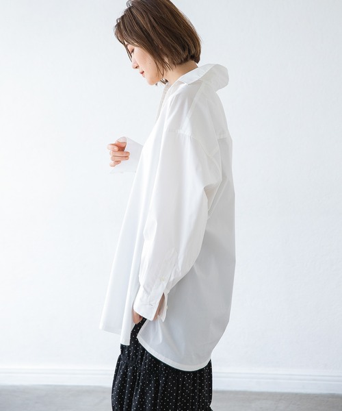 A part by（アパートバイ）の「【ソロテックス】使用/レギュラーカラーシャツ　958048（シャツ/ブラウス・レディース・オフホワイト/ブラック系その他2/グリーン系その他4/ブルー系その他4/パープル系その他2・MEDIUM/SMALL）」の10枚目の写真