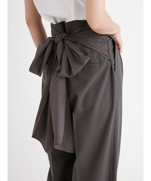 新品 FRAY I.D フレイアイディ ツータックキュロットパンツ ブラック FRAY I.D パンツ ツータックキュロットパンツ／ウォッシャブル