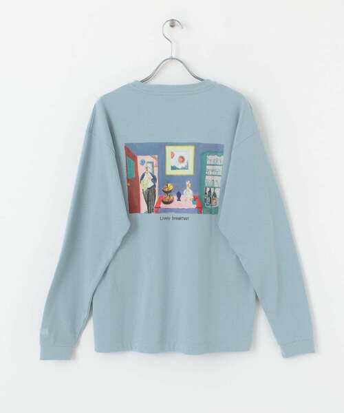 URBAN RESEARCH DOORS(アーバンリサーチドアーズ)の「『別注』Common Noun×DOORS kanaBelgium LONG-SLEEVE TEE(Tシャツ/カットソー・レディース・ホワイト系その他/グレー系その他/ブルー系その他・ONE)」の11枚目の写真