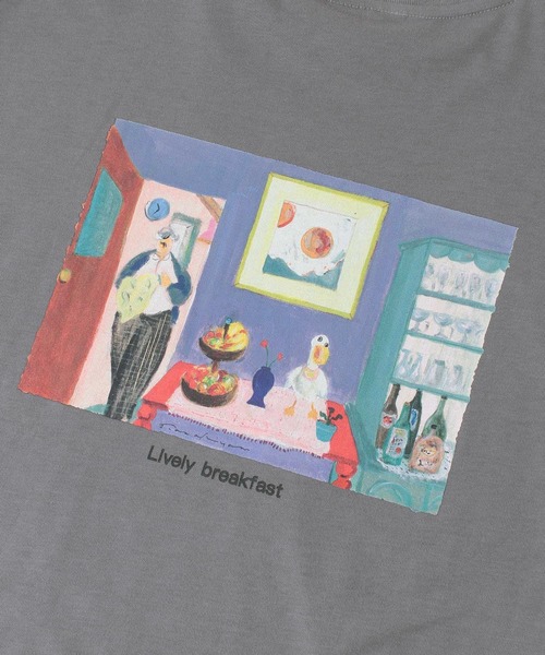 URBAN RESEARCH DOORS(アーバンリサーチドアーズ)の「『別注』Common Noun×DOORS kanaBelgium LONG-SLEEVE TEE(Tシャツ/カットソー・レディース・ホワイト系その他/グレー系その他/ブルー系その他・ONE)」の13枚目の写真