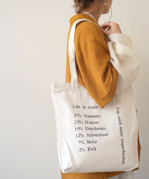 Port（ポート）の「ファスナー付き キャンバス トート #（トートバッグ・レディース・ホワイト/ホワイト系その他・FREE）」の19枚目の写真