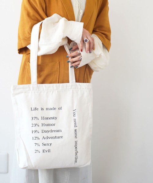 Port（ポート）の「ファスナー付き キャンバス トート #（トートバッグ・レディース・ホワイト/ホワイト系その他・FREE）」の22枚目の写真