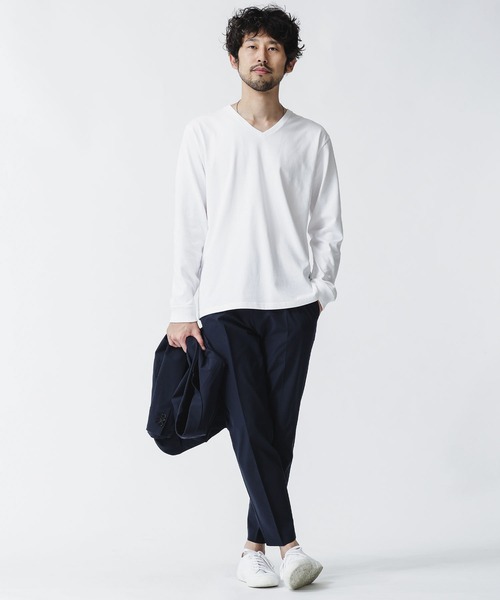 「KELTY×NANO universe」USAコットン天竺Tシャツ長袖