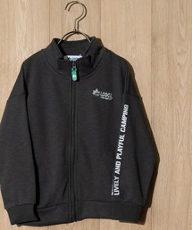 LOGOS（ロゴス）の「【30】〔LOGOS/ロゴス〕スラブ裏起毛 袖プリント スタンドネックフルＺＩＰ（スウェット・キッズ）」