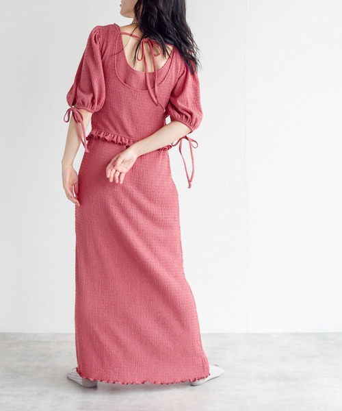 w closet（ダブルクローゼット）の「ポコポコカットソーシャーリングクロスプルオーバー（Tシャツ/カットソー・レディース・ブラック/パープル/ピンク・FREE）」の13枚目の写真