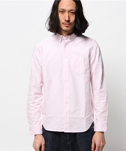 WEGO（ウィゴー）の「WEGO/オックスボタンダウンシャツ（シャツ/ブラウス・メンズ・ホワイト/サックスブルー/ブルー系その他/ライトピンク/その他1/その他2・MEDIUM/LARGE）」の12枚目の写真