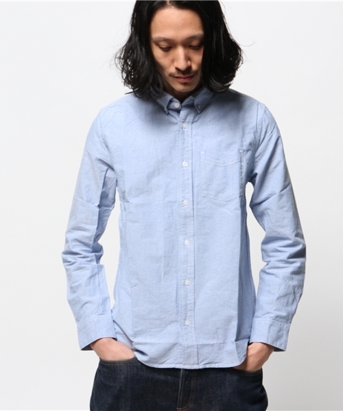 WEGO（ウィゴー）の「WEGO/オックスボタンダウンシャツ（シャツ/ブラウス・メンズ・ホワイト/サックスブルー/ブルー系その他/ライトピンク/その他1/その他2・MEDIUM/LARGE）」の18枚目の写真