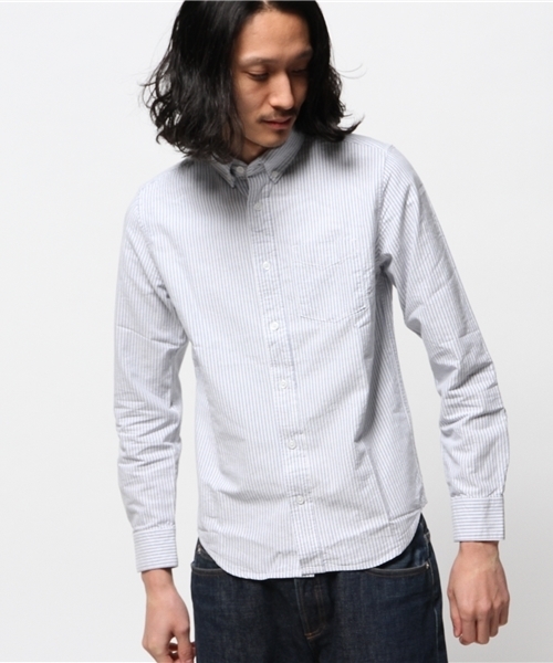 WEGO（ウィゴー）の「WEGO/オックスボタンダウンシャツ（シャツ/ブラウス・メンズ・ホワイト/サックスブルー/ブルー系その他/ライトピンク/その他1/その他2・MEDIUM/LARGE）」の19枚目の写真