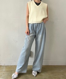 Jewelobe | ルーズショートニットベスト(ベスト)