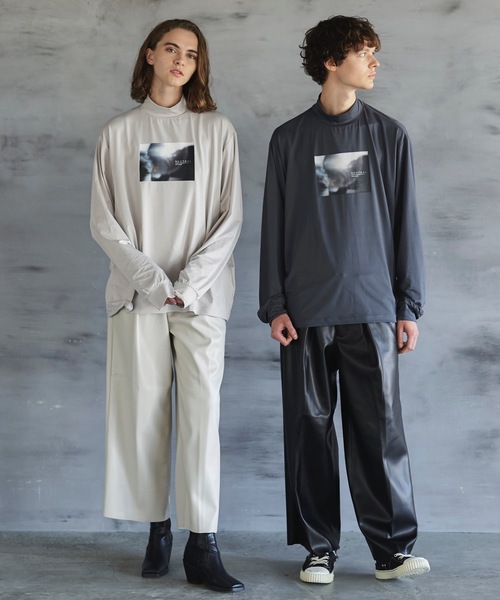 shiki tokyo（シキトウキョウ）の「Synthetic Leather Wide Buggy Pants / シンセティックレザーワイドバギーパンツ（その他パンツ・メンズ・ブラック/アイボリー・SMALL/MEDIUM/LARGE）」の19枚目の写真