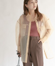 KBF | オーガンジーBIGシャツ(シャツ/ブラウス)