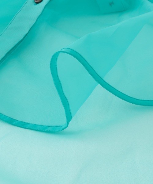 KBF(ケイビーエフ)の「オーガンジーBIGシャツ(シャツ/ブラウス・レディース・ピンク/グリーン系その他/イエロー系その他・ONE)」の18枚目の写真