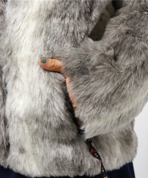 Kastane（カスタネ）の「【FARFIELD】ファーブルゾン（その他アウター・レディース・ライトグレー・0）」の8枚目の写真