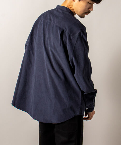 FREDY MAC（フレディーマック）の「【WEB限定】【FREDYMAC/フレディマック】フェイクスエード バンドカラーシャツ（シャツ/ブラウス・メンズ・ブラウン/オリーブ/ネイビー/イエロー/レンガ・MEDIUM/LARGE）」の14枚目の写真