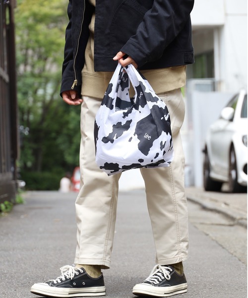 Lee（リー）の「Lee/リー ECO BAG 畳めるエコバッグ 小物 バック 牛柄