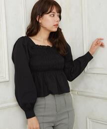 Allamanda | シャーリングチェックトップス(シャツ/ブラウス)