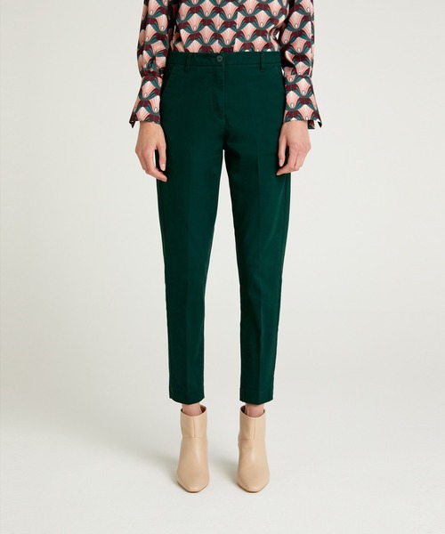 SISLEY(シスレー)の「ストレッチシガレットパンツ(その他パンツ・レディース・ダークグリーン/グレー/ブラック/ライトベージュ・40/42/44/38)」の4枚目の写真