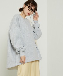FREAK'S STORE | ヘビーウェイト変形ラウンドヘムクルーネックスウェット(スウェット)