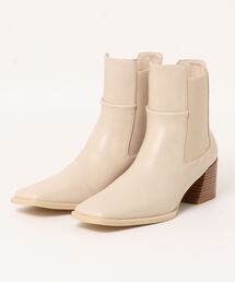 YECCA VECCA | スクエアトゥサイドゴアブーツ＊(ブーツ)