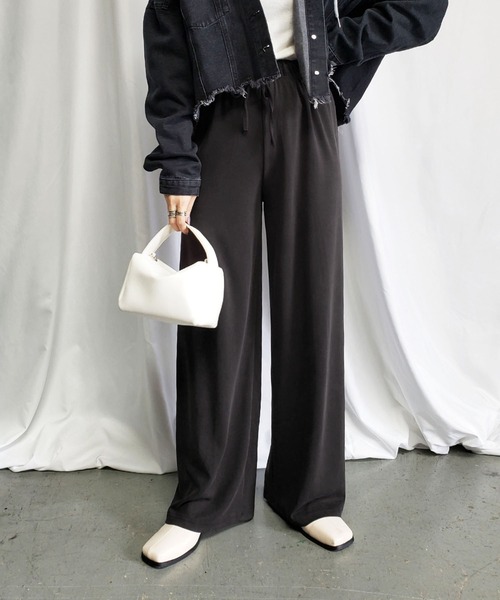 me+em select（ミームセレクト）の「スムースカットイージースラックス（スラックス・レディース・ブラック/ブラウン/グレー・FREE）」の19枚目の写真