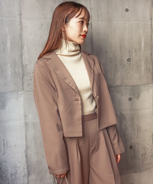 KOBE LETTUCE（コウベレタス）の「もっちりハイネックニットトップス（ニット/セーター・レディース・ホワイト系その他/ブラック/グリーン/ブラウン系その他・FREE）」の10枚目の写真