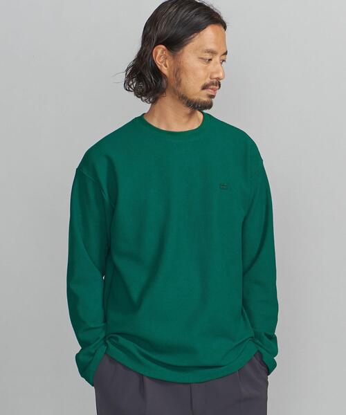 LACOSTE(ラコステ)の「【別注】 <LACOSTE(ラコステ)> 1TONE LS TEE/カットソー(Tシャツ/カットソー・メンズ・ホワイト/ダークグリーン/ベージュ/ネイビー/ロイヤルブルー・S/M/L/XL)」の3枚目の写真