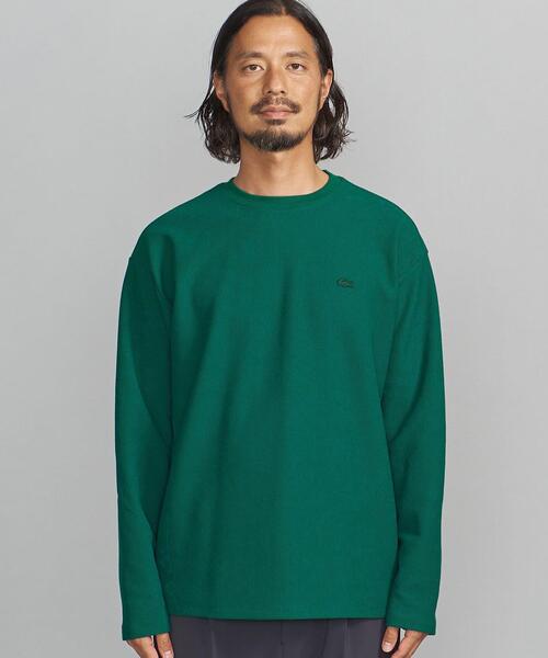LACOSTE(ラコステ)の「【別注】 <LACOSTE(ラコステ)> 1TONE LS TEE/カットソー(Tシャツ/カットソー・メンズ・ホワイト/ダークグリーン/ベージュ/ネイビー/ロイヤルブルー・S/M/L/XL)」の6枚目の写真