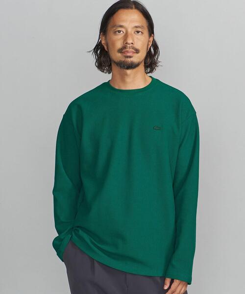 LACOSTE(ラコステ)の「【別注】 <LACOSTE(ラコステ)> 1TONE LS TEE/カットソー(Tシャツ/カットソー・メンズ・ホワイト/ダークグリーン/ベージュ/ネイビー/ロイヤルブルー・S/M/L/XL)」の9枚目の写真