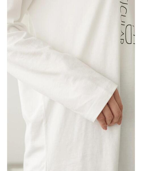 Green　Parks（グリーンパークス）の「ブロックロゴロンTEE＊（Tシャツ/カットソー・レディース・オフホワイト/ダークネイビー・FREE）」の15枚目の写真