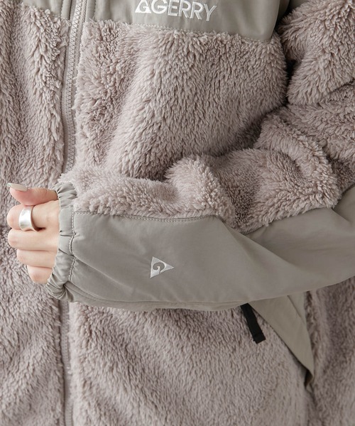 GERRY(ジェリー)の「【GERRY】BOA HALF HOODIE/ボアハーフフーディー(その他アウター・レディース・オフホワイト/ブラック/グレー・FREE)」の4枚目の写真