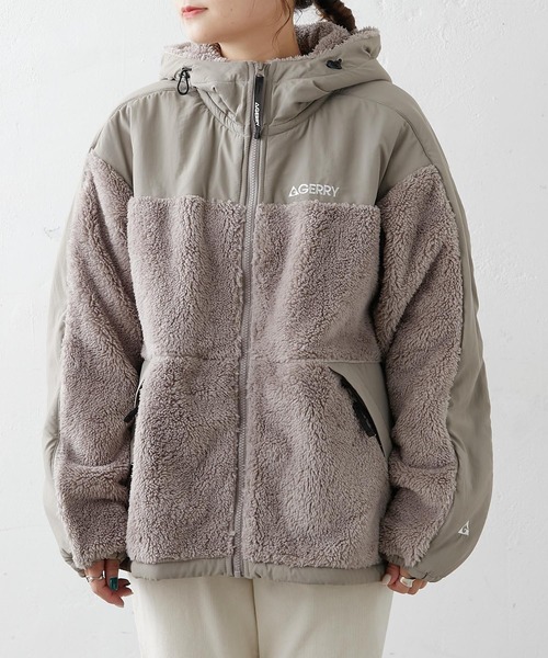 GERRY(ジェリー)の「【GERRY】BOA HALF HOODIE/ボアハーフフーディー(その他アウター・レディース・オフホワイト/ブラック/グレー・FREE)」の12枚目の写真
