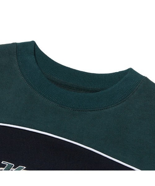 KIRSH(キルシー)の「A'GEM/9 × .kom『KIRSH/キルシー』SPORTS CIRCLE LOGO PIPING SWEATSHIRT KA /スポーツ サイクル ロゴ パイピング スウェットシャツ(スウェット・レディース・チャコールグレー/ネイビー・FREE)」の20枚目の写真