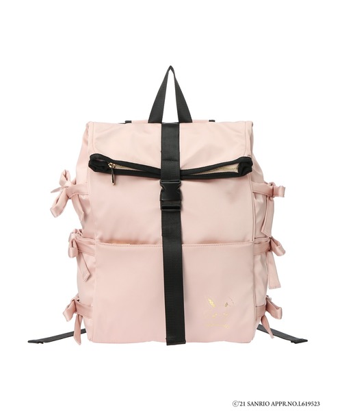 Honey Salon(ハニーサロン)の「【予備生産分】ウィッシュミーメル×HS サイドレースアップリュック(バックパック/リュック・レディース・ブラック/ピンク・FREE)」の8枚目の写真