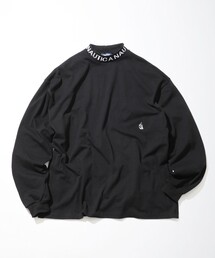 NAUTICA | NAUTICA/ノーティカ “TOO HEAVY” Jacquard High Neck L/S Tee/トゥーヘビー ジャカード ハイネック ロングスリーブTシャツ(Tシャツ/カットソー)