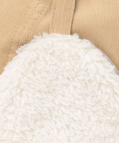 SHIPS（シップス）の「SHIPS KIDS:コーデュロイ フライトキャップ（キャップ・キッズ・ネイビー/ベージュ・MEDIUM/SMALL/X-SMALL）」の3枚目の写真