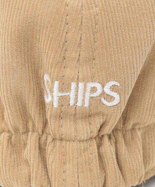 SHIPS（シップス）の「SHIPS KIDS:コーデュロイ フライトキャップ（キャップ・キッズ・ネイビー/ベージュ・MEDIUM/SMALL/X-SMALL）」の4枚目の写真