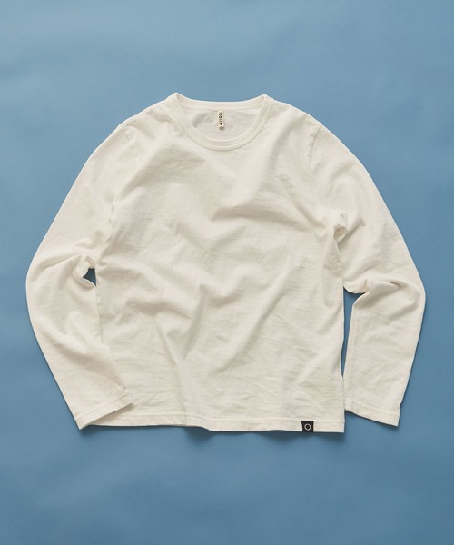 Malle（マル）の「malle 16/-天竺長袖Tシャツ（Tシャツ/カットソー・レディース・ネイビー/オフホワイト/サックスブルー・FREE）」の2枚目の写真