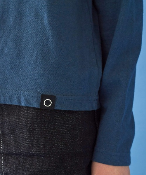 Malle（マル）の「malle 16/-天竺長袖Tシャツ（Tシャツ/カットソー・レディース・ネイビー/オフホワイト/サックスブルー・FREE）」の6枚目の写真